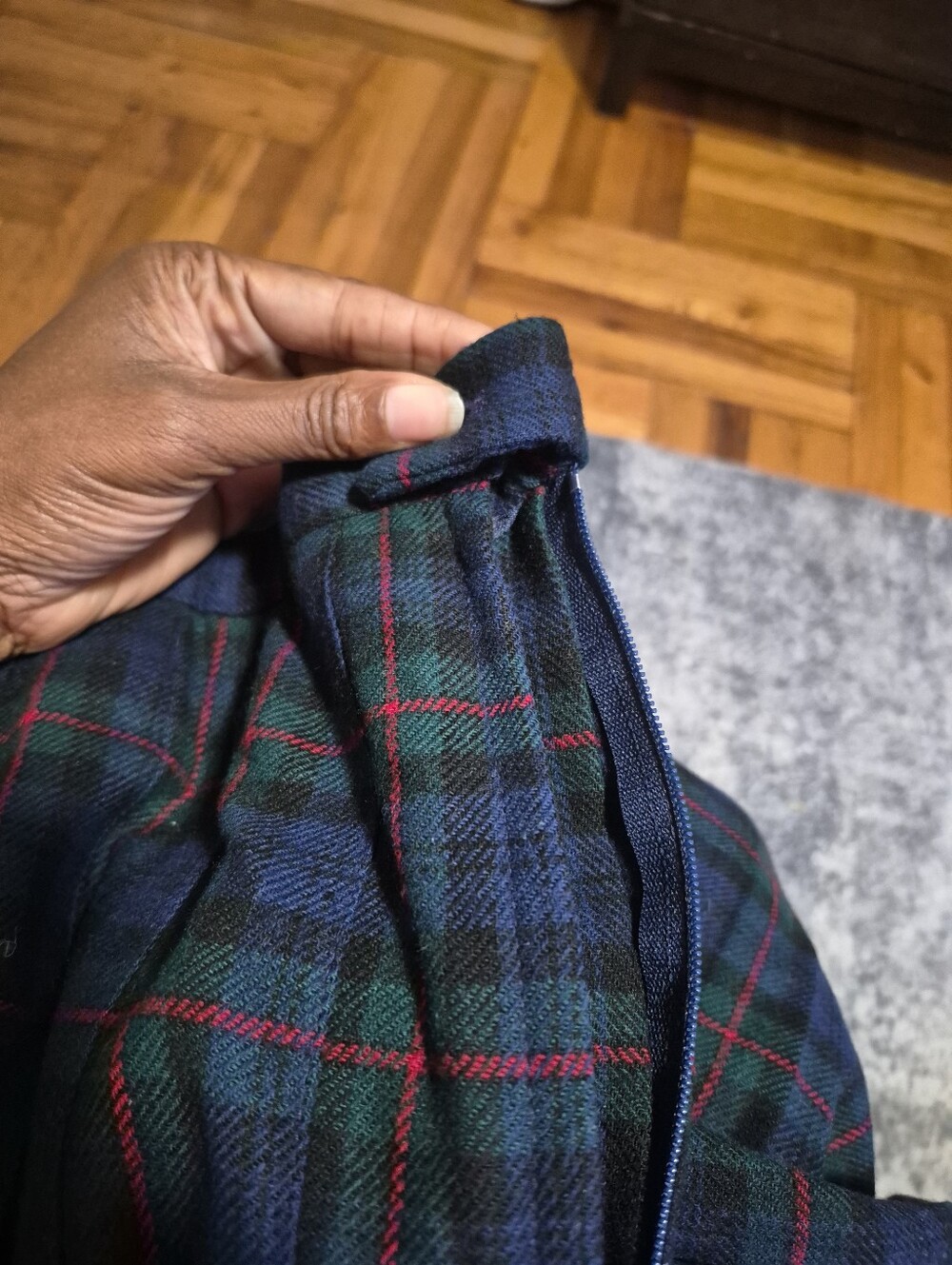 Pendleton Black Watch Tartan Plaid Wool Pleated Skirt 18W USA - Picture 3 of 6